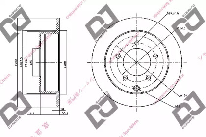 Тормозной диск DJ PARTS BD1383